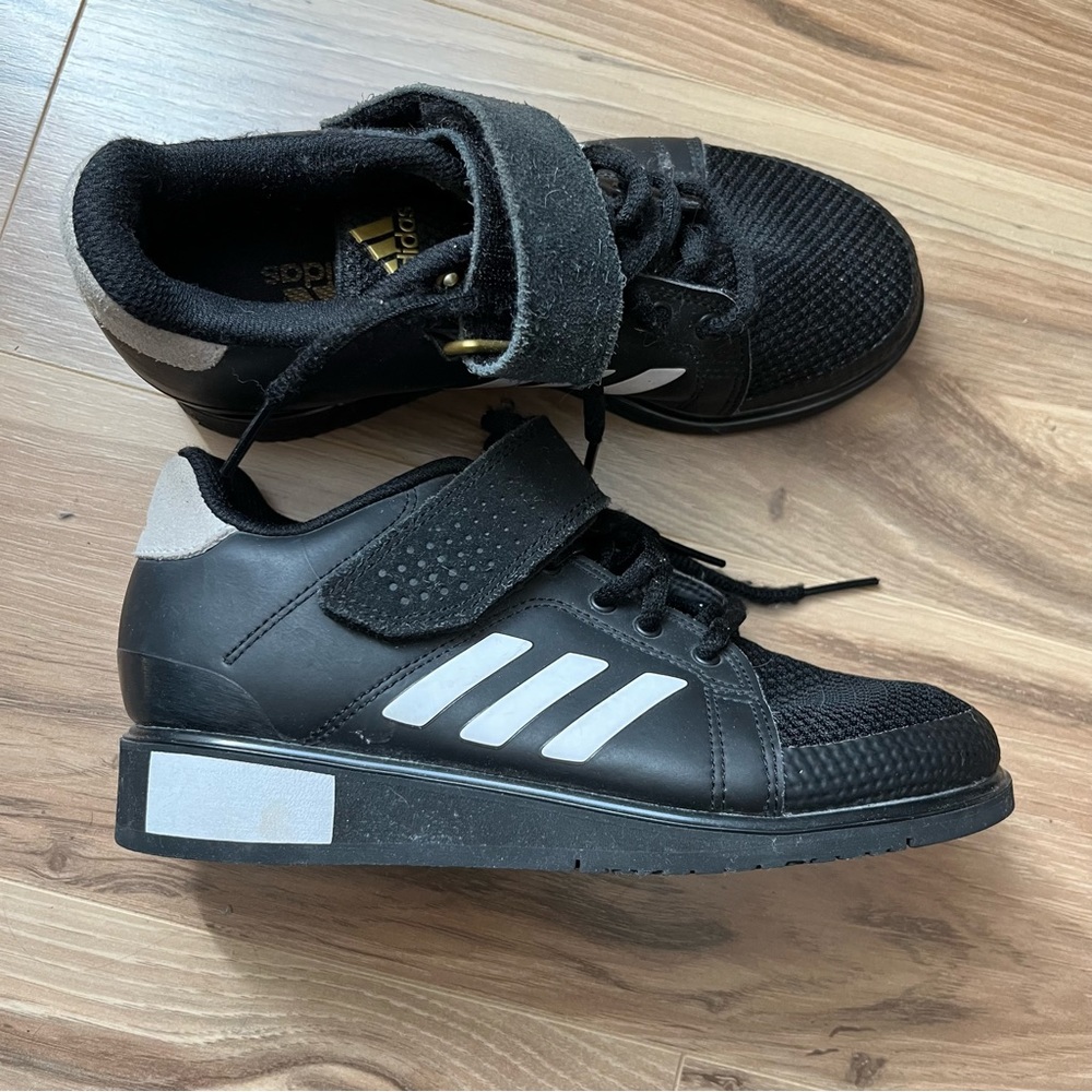 adidas Black and White Athletic Shoes